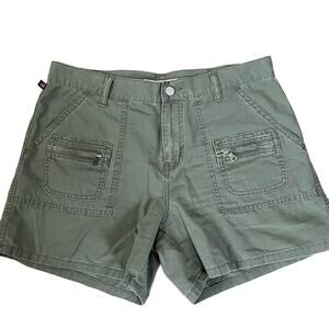 Polo Jean Company Ralph Lauren Military Green Shorts Cargo Grid Fabric Gorpcore